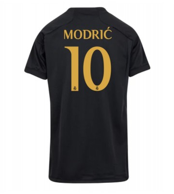 Lacne Ženy Futbalové dres Real Madrid Luka Modric #10 2023-24 Krátky Rukáv - Tretina